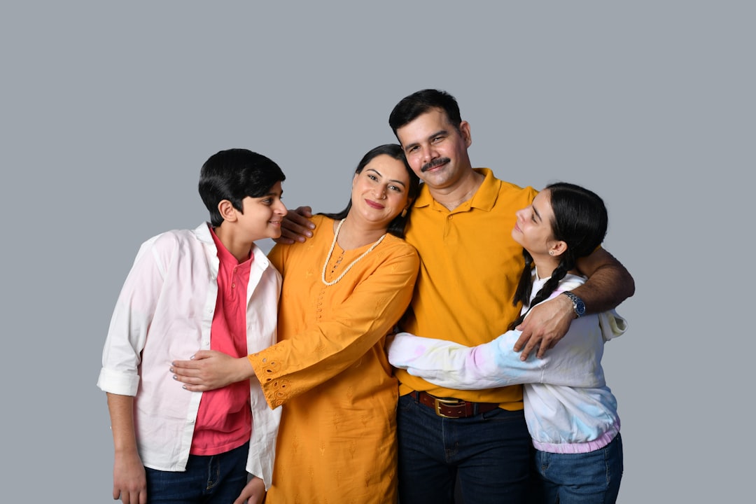 a group of people embracing